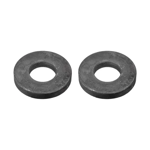 Miniatura 49 de Uxcell Arandela plana de acero al carbono para pernos M8, 10 piezas M8 x 16 x 1.5mm, aleación de acero negro oxidado de grado 8.8, sujetadores