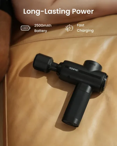 Miniatura 9 de RENPHO Pistola de masaje Thermacool 2 activa con calor y frío, regalos para el día del padre [2026 actualizado] Masajeador muscular de percusión