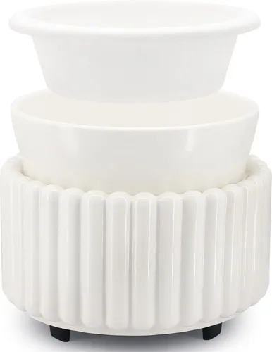 Miniatura 8 de VICTORIA AROMA Calentador de cera de cerámica 3 en 1, calentador de cera de velas para derretir cera perfumada, quemador eléctrico de cera
