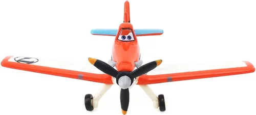 Miniatura 4 de secxifeo Aviones No.7 Dusty Crophopper 1:55 Modelo de Aviones Diecast de Metal Juguetes Educativos Aviones polvorientos naranja