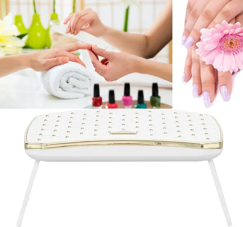 Miniatura 2 de Mini secador de uñas, lámpara LED de uñas de 36 W, plegable, portátil, 12 chips de luz de alta eficiencia, material ABS, blanco