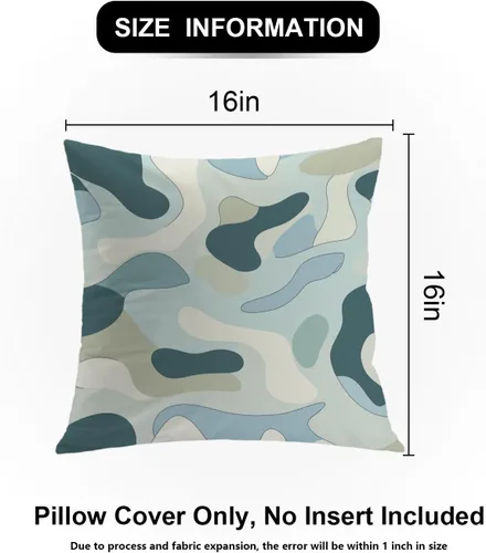 Miniatura 5 de Shrahala Abstract Art Modern Aesthetic Decorative Pillow Covers, Fluid Forms Minimalist Throw Pillow Cover Blended Hidden Zipper Cushion Cases for