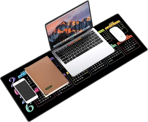Miniatura 3 de Galdas Alfombrilla de mouse para juegos XXL XL, grande, larga, extendida, grande, de goma antideslizante, con bordes cosidos, para laptop, oficina