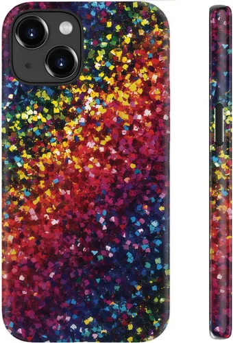 Miniatura 48 de Funda para iPhone 12 Mini, compatible con carga inalámbrica, protección de doble capa con elegante diseño de flores silvestres, silicona suave +