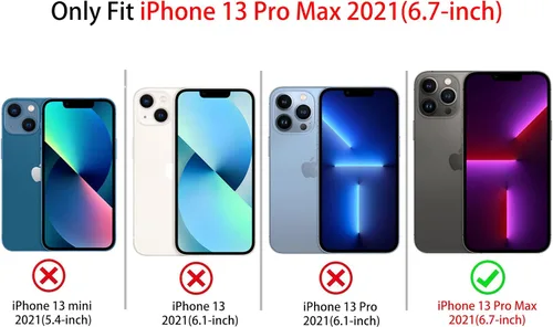Miniatura 7 de Lovmooful Funda compatible con iPhone 13 Pro Max, diseño de mariposa grande, negro, para niñas y mujeres, TPU suave a prueba de golpes, protector