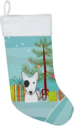 Miniatura 5 de Caroline's Treasures BB1590CS Árbol de Navidad y Alaskan Malamute Calcetines de Navidad para colgar en la chimenea, decoración de fiesta de Navidad
