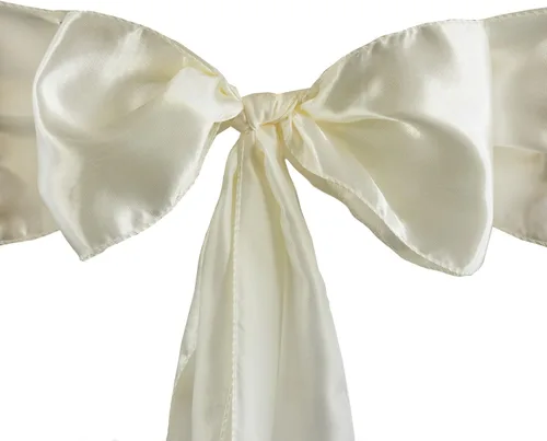 Miniatura 28 de Balsa Circle 20 cintas para sillas de satén dorado antiguo, lazos para decoración de boda, suministros de fiesta, eventos, fundas de silla