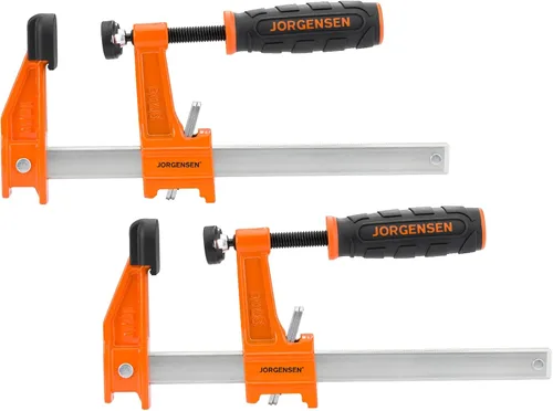 Miniatura 16 de Jorgensen 18-Inch Bar Clamp Set, Medium Duty Steel Bar Clamps for Woodworking, Wood Clamps with 600 lbs Load Limit, 2-Pack