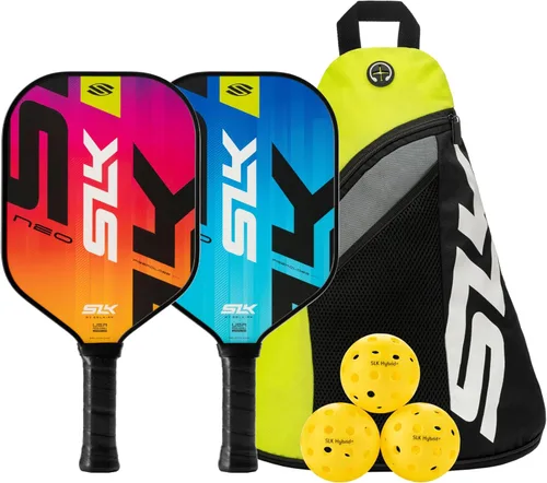 Miniatura 10 de Selkirk Sport SLK - Juego de raquetas de pádel de 2 Diseñadas en los Estados Unidos Elija el juego SLK Neo de grafito, el juego SLK Neo de fibra