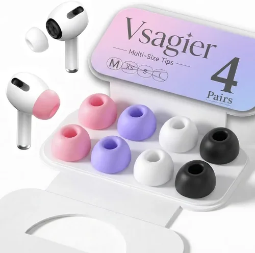 Miniatura 13 de Almohadillas de repuesto de espuma viscoelástica para AirPods Pro 1 y 2 Gen, puntas de auriculares ultra suaves con cancelación de ruido, ajuste