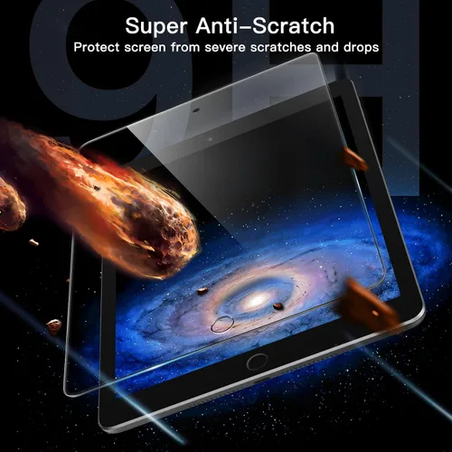 Miniatura 4 de JETech Protector de pantalla para iPad (9.7 pulgadas, modelo 2018/2017, 6ª/5ª generación), Air 2/1, Pro 9.7 pulgadas, película de vidrio templado