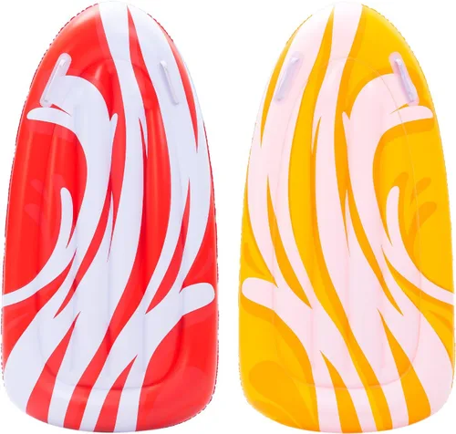 JOYIN Paquete de 2 tablas inflables para toboganes de agua, tabla de cuerpo para deslizamiento, piscina flotante para aprender a nadar, juguete