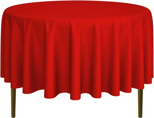 Miniatura 15 de Lann's Linens - 10 manteles redondos de tela de poliéster para bodas/banquetes/restaurantes (varios colores y tamaños)