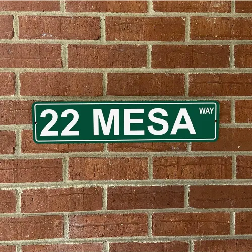 Miniatura 2 de Arizona Mountains Pick Your Mountain Compatible/Reemplazo para 22 Mesas United States Mountain Aluminio Metal Tin Street Sign Style Decoración