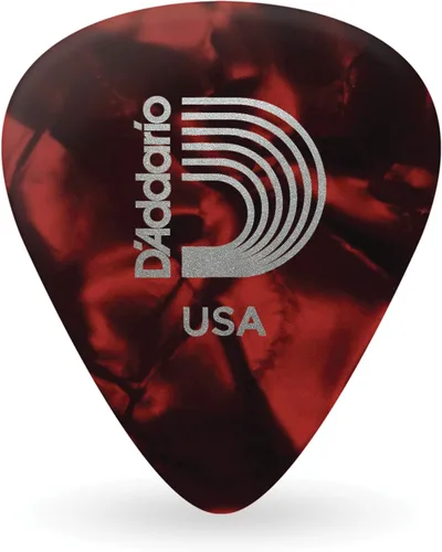 Miniatura 15 de D'Addario - Púas para guitarra de celuloide, accesorios para guitarra, púas para guitarra acústica, eléctrica y bajo, sensación natural, tono Verde