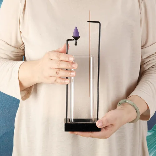 Miniatura 2 de Soporte de Incienso para Varillas y Quemador de Incienso para Juego de Incienso de Cono, Quemador de Incienso Invertido con Colector de Cenizas