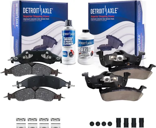 Miniatura 147 de Detroit Axle - Kit de freno delantero para Dodge Ram 1500 Durango Dakota Chrysler Aspen Dakota Driver Side Disco Freno Pinza de freno de cerámica