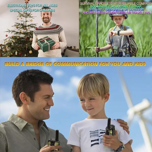 Miniatura 2 de Regalos para niños de 5 a 12 años, juguetes para niños, walkie talkies para niños, radio de 22 canales, 2 vías, 3 millas de alcance largo, apto
