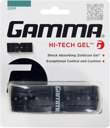 Gamma Hi-Tech Replacement Tennis Grip, High Traction Feel, Maximum Control, Durable Tennis Racquet Grip, Tacky Surface