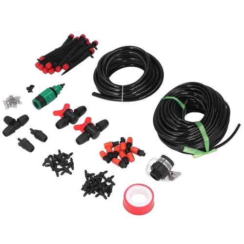 Miniatura 5 de Kit de riego por goteo micro Sistema de nebulización de jardín de ahorro de agua para césped/invernadero/patio Tubo de 8/0.472 in y 4 / 0.276 in