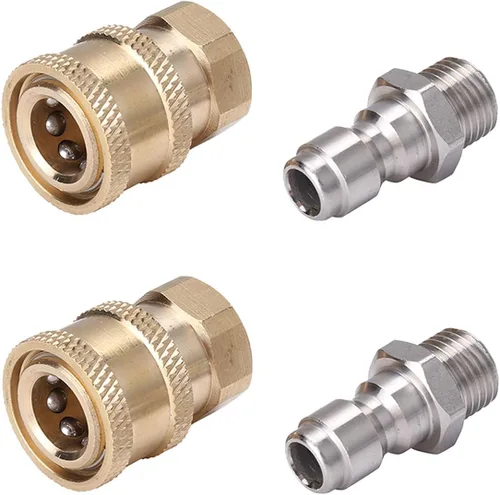 Miniatura 6 de Juego de adaptadores de accesorios para lavadora a presión, kit reductor NPT 1/4" NPT de 3/8