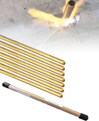 Miniatura 6 de 25 Varillas de Soldadura Fuerte, Soldadura de Latón, Varilla de Soldadura de Latón para Soldadura de Gas Oxiacetileno Soldadura Fuerte de Cobre