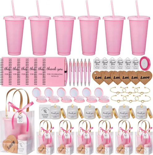 Miniatura 10 de 56 premios de baby shower para ganadores de juegos, regalos de baby shower, incluyendo vaso de plástico, cuaderno, velas perfumadas, bolígrafos Azul