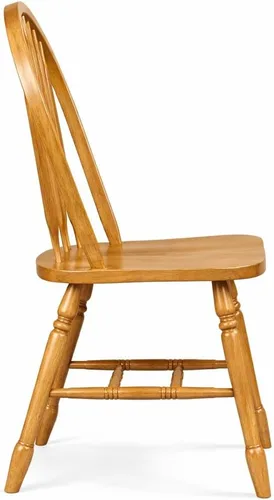 Miniatura 3 de Sunset Trading Oak Selections Silla de comedor, acabado claro, 19.5 pulgadas de profundidad x 20 pulgadas de ancho x 38 pulgadas de alto