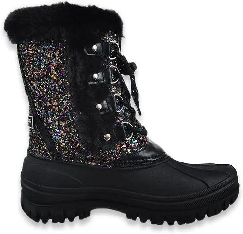 Miniatura 2 de LONDON FOG Botas de nieve para niñas jóvenes y niños pequeños de Icelyn con forro cálido para clima frío para niñas en tallas jóvenes y niños