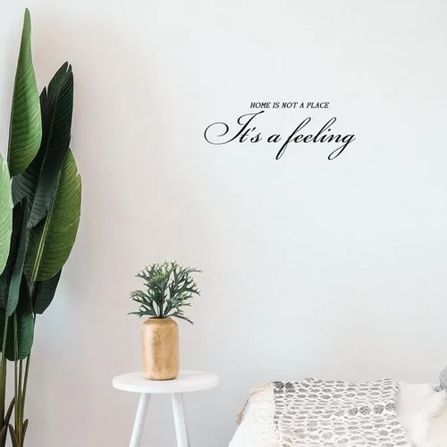 Miniatura 9 de Calcomanías de pared extraíbles con texto en inglés «Lets Stay House» – Adhesivos de pared extraíbles con citas inspiradoras, decoración de pared
