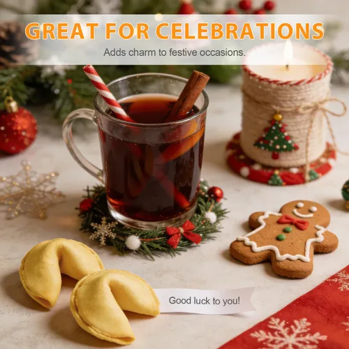 Miniatura 5 de Soeos Fortune Cookies, galletas Fortune envueltas individualmente a granel, aproximadamente 25 galletas, galletas crujientes empaquetadas