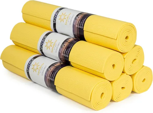 Miniatura 19 de Voyage - Tapete de yoga a granel, paquete de 6, 72 x 24 pulgadas, esterillas de yoga profesionales para estudio y gimnasio, 0.197 in de grosor, Azul