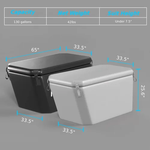 Icegalax Bañera de hielo en ángulo, bañera de hielo portátil para atletas, recuperación de fitness, enfriador de agua, compatible con bañera de Gris
