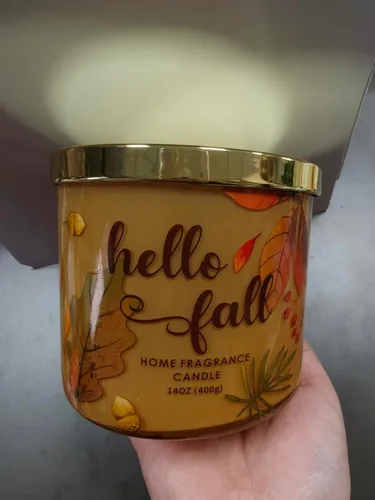 Miniatura 7 de Vela con leche de calabaza especiada, vela perfumada de otoño, vela grande de 3 mechas, 14 onzas