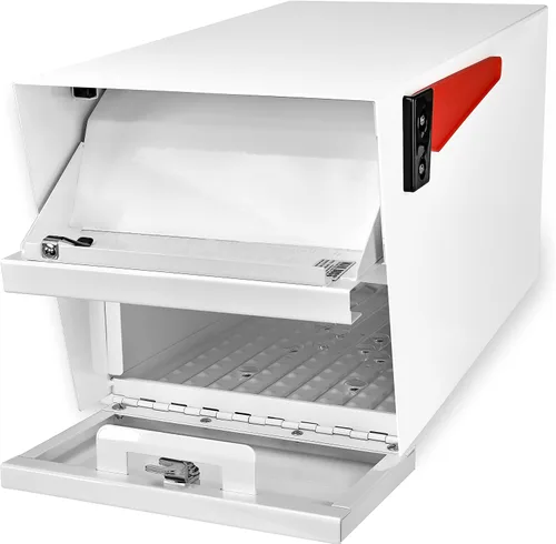 Miniatura 3 de Mail Boss 7509 Mail Manager - Buzón de seguridad con cierre en la acera, color blanco alpino Blanco (Alpine White)