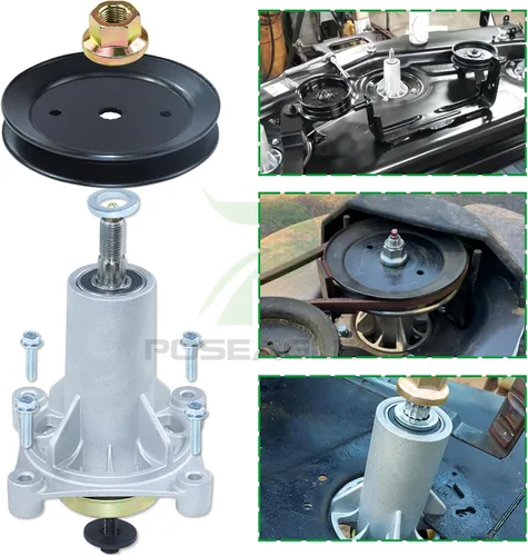 Miniatura 6 de Kit de montaje de husillo 587819701 preengrasado con polea 532199789 que reemplaza Craftsman 587819701 Mandril Assembly Craftsman 42 187292 187281 1