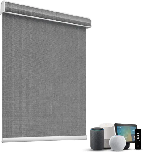 Miniatura 14 de SmartWings Persianas Motorizadas con Sombras para Ventana Control Remoto Funciona con Thread Apple Homekit Z-Wave Alexa 100% Blackout de Doble Cara