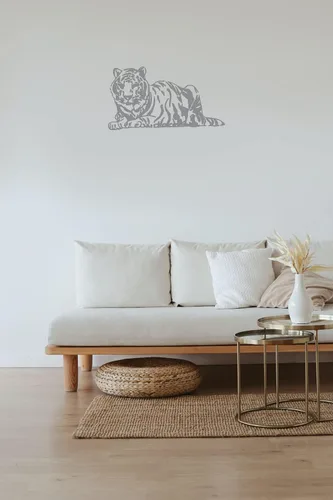 Miniatura 2 de Tiger Wall Decals Vinyl Decal Wild Cat Animal Home Art Decor Removable Stylish Sticker Mural Unique Design for Any Room tk7