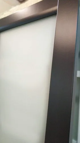 Miniatura 3 de SARTODOORS Puertas corredizas de vidrio esmerilado de 36 x 80 pulgadas con herrajes Planum 2102 negro mate Juego de accesorios de molduras