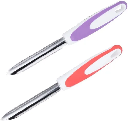 Miniatura 7 de Fruta Pimienta Corer Suministros de Cocina de Acero Inoxidable Removedor de Núcleo 2 Piezas Naranja + 25x3cm / 9.8x1.2in