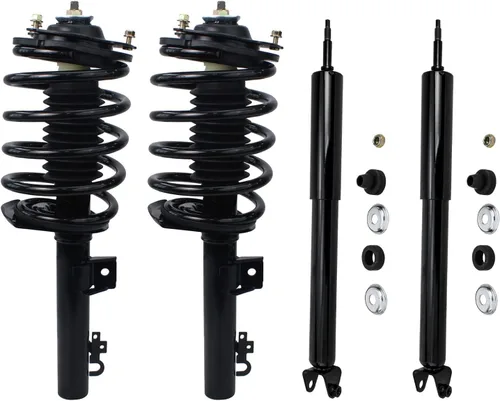 Miniatura 10 de Detroit Axle - Amortiguadores de puntales para Nissan Sentra 2007-2012 [Base S SL SR] Puntales delanteros completos con amortiguadores traseros