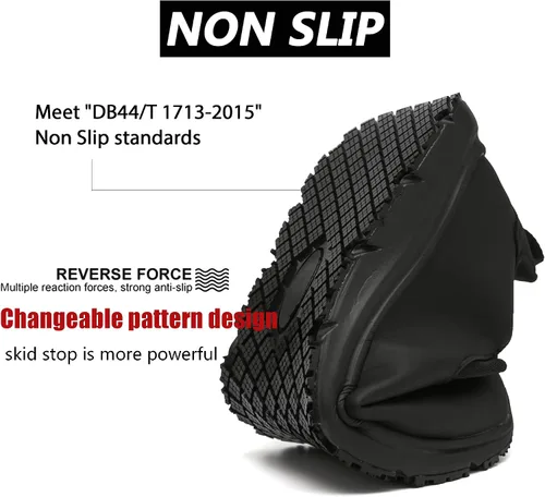 Miniatura 5 de Zapatos de trabajo antideslizantes para hombres y mujeres丨Impermeable y resistente al aceite Chef Servicio de Alimentos Zapatos de Trabajo