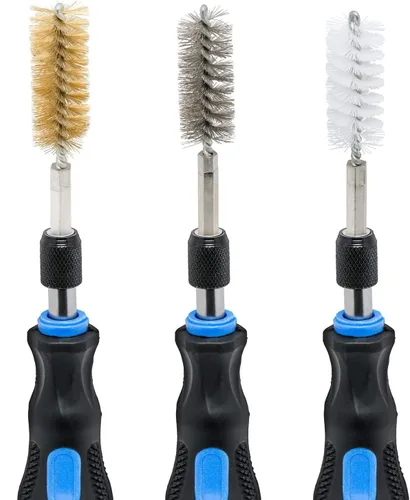 Miniatura 9 de NEIKO 00325A - Accesorios de Cepillo de Alambre para Taladro con vástago hexagonal de 1/4 pulgadas, surtido de cepillos SAE y MM, se puede montar