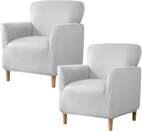 Miniatura 87 de HAOYONG - Funda elástica de terciopelo para silla de banquete, fundas para sillas de 1 pieza, fundas para sillones de sofá, funda suave para sillón