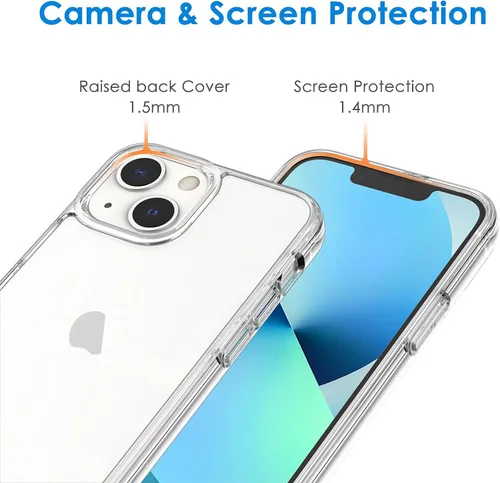 Miniatura 5 de JETech Paquete de protector de pantalla para iPhone 13 mini de 5.4 pulgadas con protector de lente de cámara y funda antigolpes