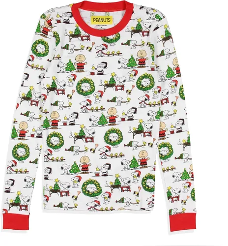 Miniatura 3 de INTIMO Peanuts - Pijama unisex para niños y niñas, diseño de Papá Noel, Snoopy Charlie Brown