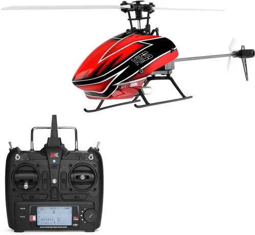GoolRC Helicóptero RC, helicóptero de control remoto WLtoys K110S, avión RC de 6 canales con giroscopio de modo 3D/6G, fácil de volar para adultos y