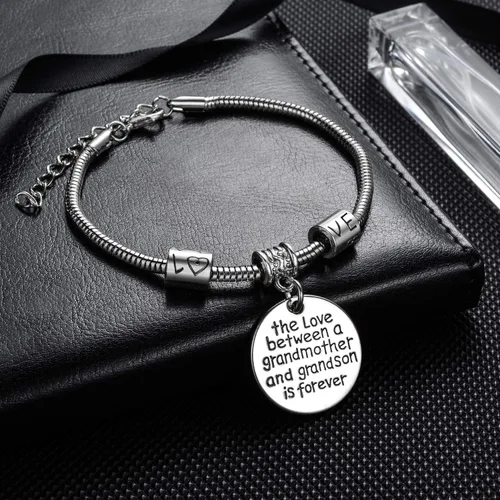 Miniatura 3 de Brazalete con colgante "Love between a Grandmother and Grandson is Forever