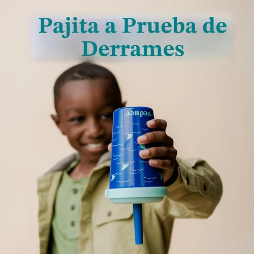Miniatura 5 de REDUCE GoGo's - Vasos Tumbler Portátiles para Niños con Tapas y Popotes a Prueba de Derrames - Paquete de 10 Vasos Apilables de 12 oz con Tapas