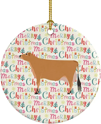Miniatura 63 de Caroline's Treasures Adorno de cerámica de avestruz común para árbol de Navidad, decoración colgante para el hogar, Navidad, vacaciones, fiesta